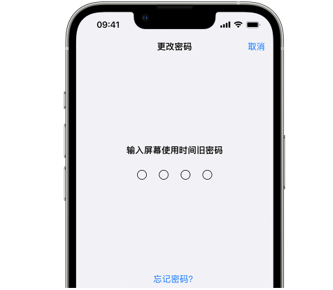 大兴安岭iPhone屏幕维修分享iPhone屏幕使用时间密码忘记了怎么办 