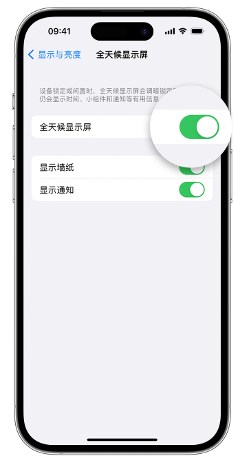 大兴安岭苹果14维修店分享如何自定义 iPhone 14 Pro 常亮显示屏 