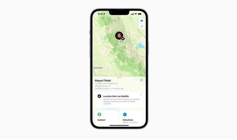 大兴安岭苹果14维修分享iPhone14系列中 FindMy功能通过卫星分享位置方法教程 