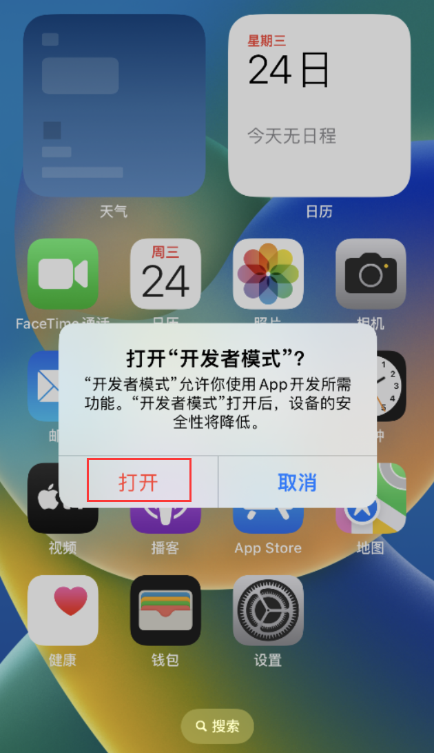 大兴安岭苹果手机维修分享如何打开开发者模式 