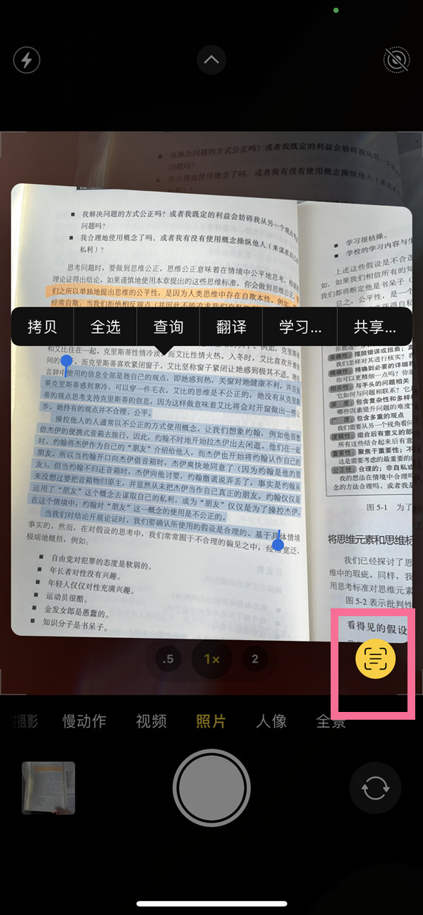 大兴安岭苹果手机维修分享iOS 15照片文字怎么提取 