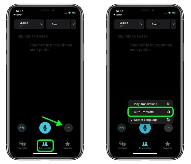 大兴安岭苹果手机维修分享iOS 15 “翻译” App 新改进 