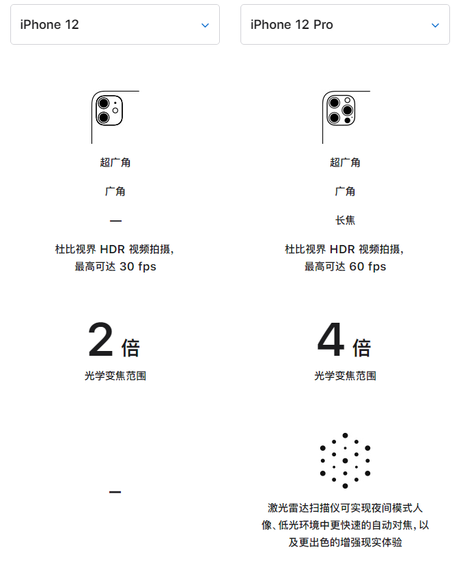 大兴安岭苹果手机维修分享苹果 iPhone 12 与 iPhone 12 Pro 选哪款 
